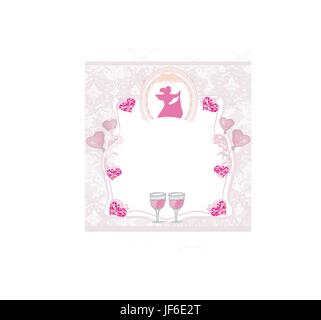 Pink invitation à la danse de bal Illustration de Vecteur