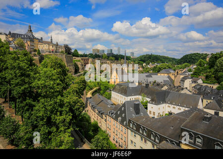 Basse-ville, district, la Ville de Luxembourg, Grand-Duché de Luxembourg, Europe, Unterstadt Grund, Luxemburg Stadt,§duché de Luxembourg, Gro Europa Banque D'Images