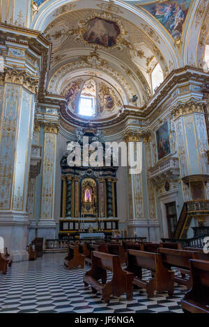 Bergame, Lombardie / Italie - JUIN 26 : Vue intérieure de la cathédrale St Alexandre à Bergame le 26 juin, 2017 Banque D'Images