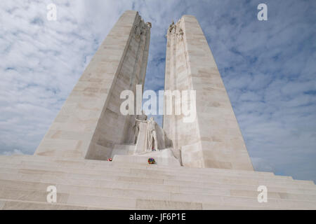 Le monument commémoratif du Canada à Vimy, France Banque D'Images