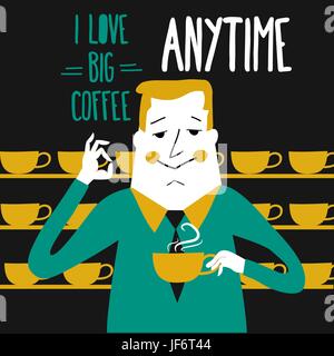 Café, les humains, les êtres humains, les gens, la musique folk, des personnes, les droits, les droits de l'être, le verre, Illustration de Vecteur