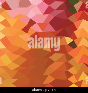 La mandarine foncé faible fond abstrait Polygone Illustration de Vecteur