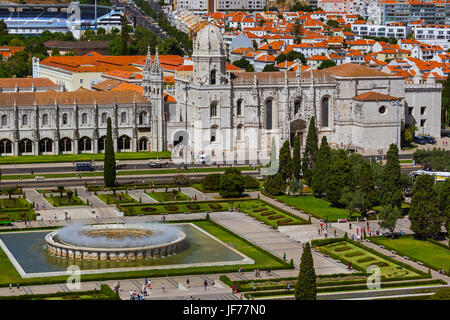 Le Monastère Jeronimos de Lisbonne - Portugal Banque D'Images