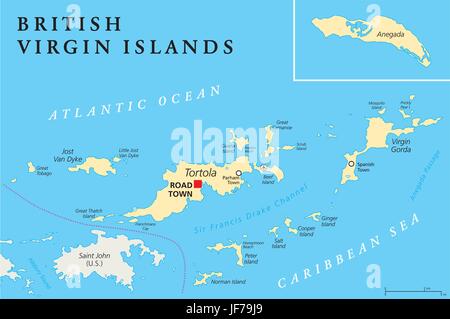 Îles, Antilles néerlandaises, britanniques, carte, atlas, carte du monde, Virgin, voyage, Illustration de Vecteur