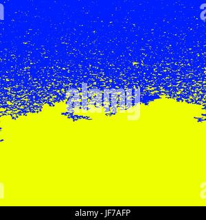 Drapeau de l'Ukraine. Grunge Texture peint. Symbole de l'indépendance de l'Ukraine Illustration de Vecteur