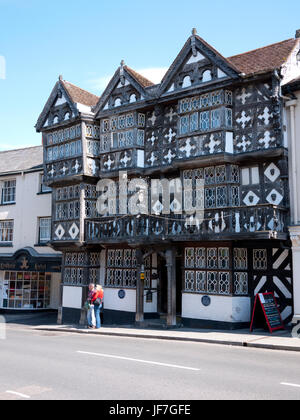 L'hôtel Feathers, Ludlow, Shropshire, au Royaume-Uni. Banque D'Images