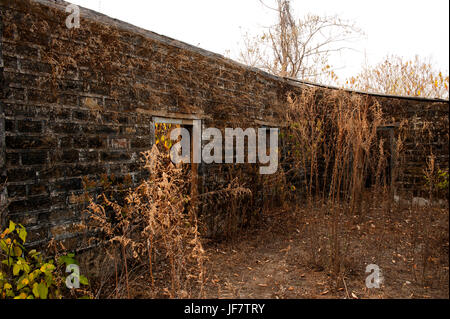 Des maisons abandonnées à Thak village. Thak a été rendu célèbre par Jim Corbett dans son livre Maneaters de Kumaon, Uttarakhand, Inde Banque D'Images