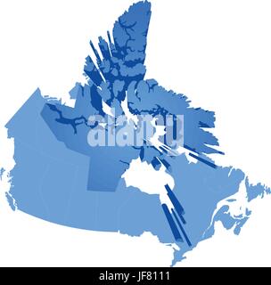 Illustration, Canada, capital, tirer, le pays, la terre, l'Ontario, de l'état, l'emplacement, Illustration de Vecteur