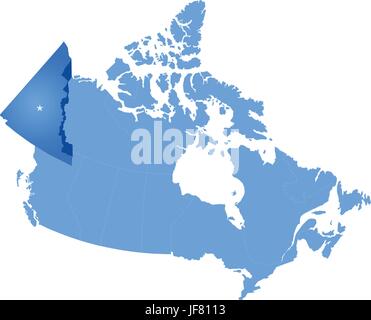 Illustration, Canada, capital, tirer, le pays, la terre, l'Ontario, de l'état, l'emplacement, Illustration de Vecteur