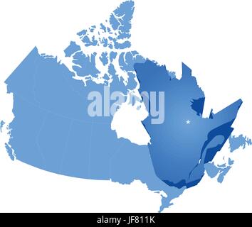Illustration, Canada, capital, tirer, le pays, la terre, l'Ontario, de l'état, l'emplacement, Illustration de Vecteur