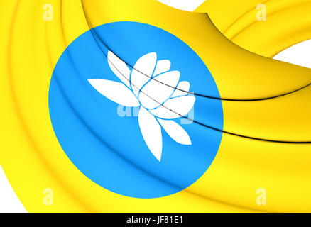 République de Kalmoukie Drapeau Banque D'Images