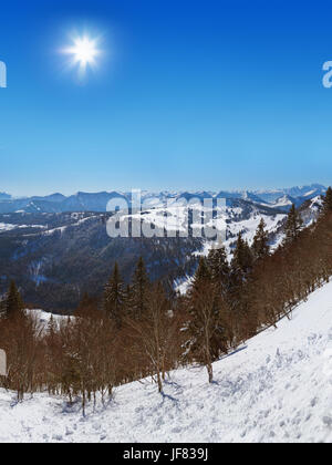 Montagnes ski resort Sankt Gilgen Autriche Banque D'Images
