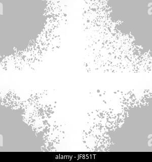 Une encre grise Blots isolé sur fond blanc. Illustration de Vecteur