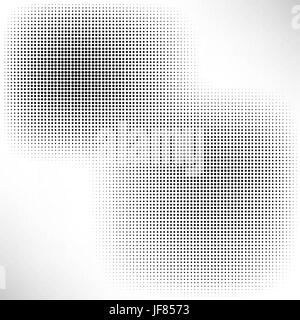Isolé sur fond blanc en demi-teinte. Résumé avec la texture. Motif Cercles tachetés endommagé sale. Illustration de Vecteur