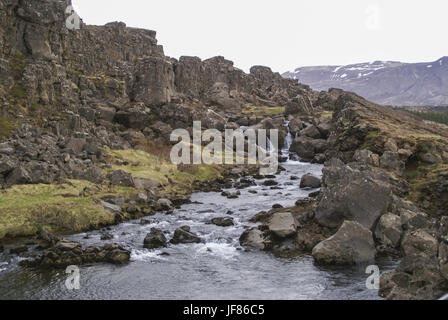 Paysage rocheux en Islande Banque D'Images