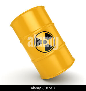 Le rendu 3D corps radioactifs Banque D'Images