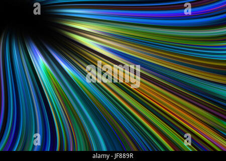 La lumière d'arrière-plan des sentiers colorés Banque D'Images