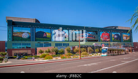 Chase Field - Accueil des Arizona Diamondbacks Banque D'Images