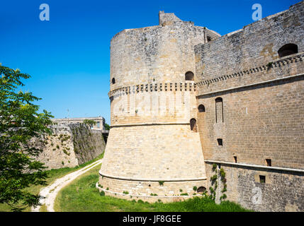 Château d'Otrante, Pouilles Italie Banque D'Images