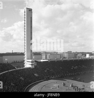 Stade olympique d'Helsinki et la tour du stade, 193829438954721 o Banque D'Images