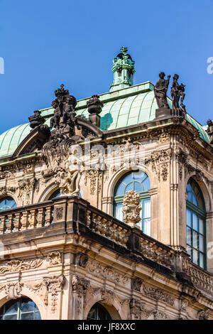 Le Palais Zwinger à Dresde Banque D'Images