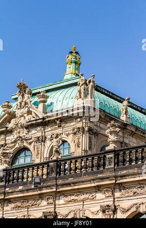 Le Palais Zwinger à Dresde Banque D'Images