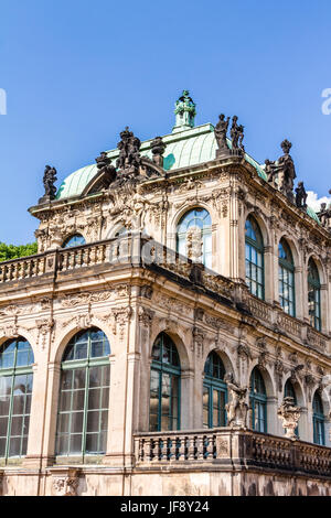 Le Palais Zwinger à Dresde Banque D'Images