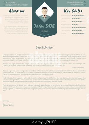 Lettre moderne avec des détails de conception Illustration de Vecteur