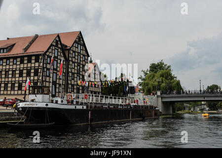 Vues générales de la ville polonaise de Bydgoszcz en Pologne où le monde de l'IAAF 2016 U20 Championnats. Banque D'Images