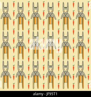 Modèle transparent avec des Lapins Illustration de Vecteur