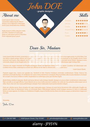 Flèche bleue lettre design Illustration de Vecteur