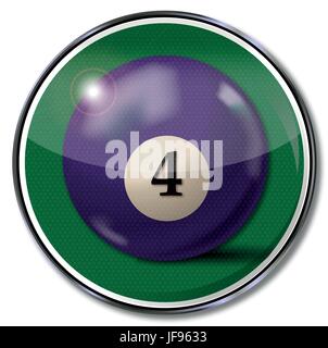 Escapade, violet, attention, billard, boule de billard, billard, bar, taverne, Illustration de Vecteur