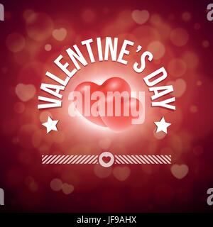 Valentine's Day Card Illustration de Vecteur