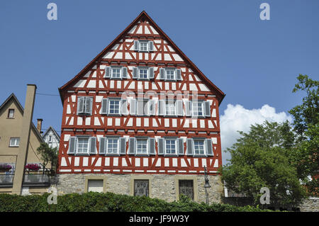 Maisons d'Half-Timbering à Waiblingen Banque D'Images