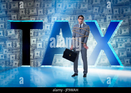 Businessman in charge fiscale business concept Banque D'Images