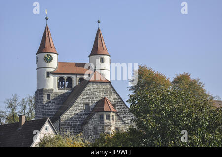 Église Art Nouveau à Gaggstatt, Allemagne Banque D'Images