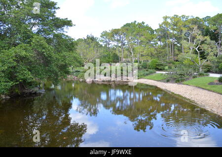 Musée et Jardin Morikami Banque D'Images