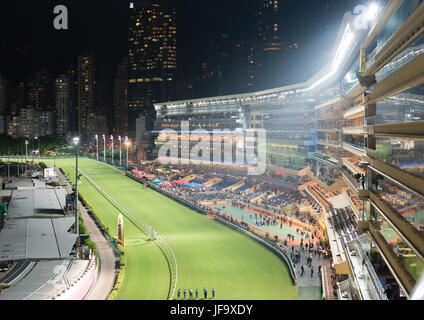 Happy Valley Racecourse à Hong Kong Banque D'Images