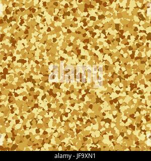 Coeurs d'or motif transparent Illustration de Vecteur