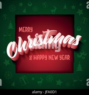 Vœux de Noël Illustration de Vecteur