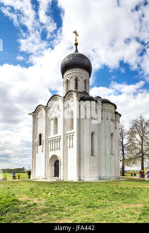 Église de l'Intercession sur la Nerl. Vladimir Banque D'Images