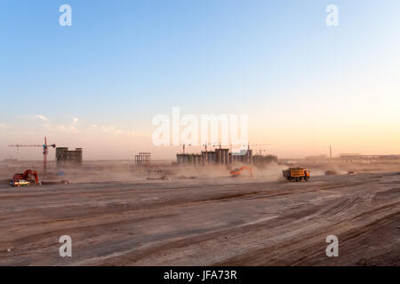 Le site de construction du lavoir de charbon Banque D'Images