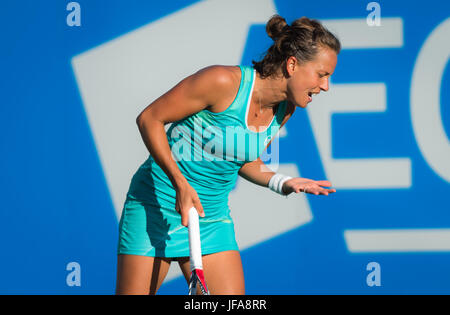 Eastbourne, Grande, au Royaume-Uni. 29 Juin, 2017. Barbora Strycova au 2017 Aegon International WTA Premier tournoi de tennis Crédit : Jimmie48 Photographie/Alamy Live News Banque D'Images