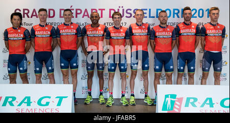 Düsseldorf, Allemagne. 29 Juin, 2017. L'équipe de Bahreïn - Merida à Duesseldorf, Allemagne, 29 juin 2017. Photo : Daniel Karmann/dpa/Alamy Live News Banque D'Images