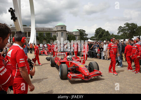 Goodwood, UK. 30 Juin, 2017. 70e anniversaire de Ferrari, Goodwood House Crédit : Malcolm Greig/Alamy Live News Banque D'Images