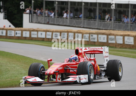 Goodwood, UK. 30 Juin, 2017. Ferrari F1 voiture au Goodwood Festival of Speed Crédit : Malcolm Greig/Alamy Live News Banque D'Images