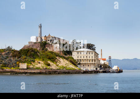 Le pénitencier d'Alcatraz, San Francisco, California, USA Banque D'Images
