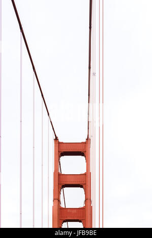 Golden Gate Bridge Pilier Banque D'Images