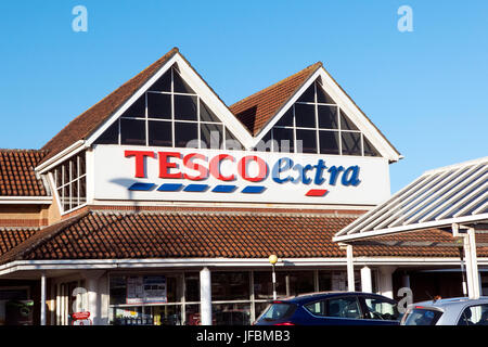 Tesco Extra Banque D'Images