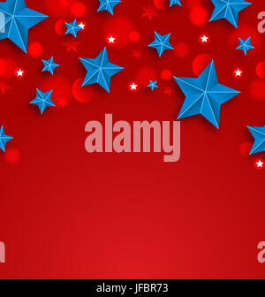Illustration Stars de fond pour les fêtes américaines, la place pour votre texte - Banque D'Images